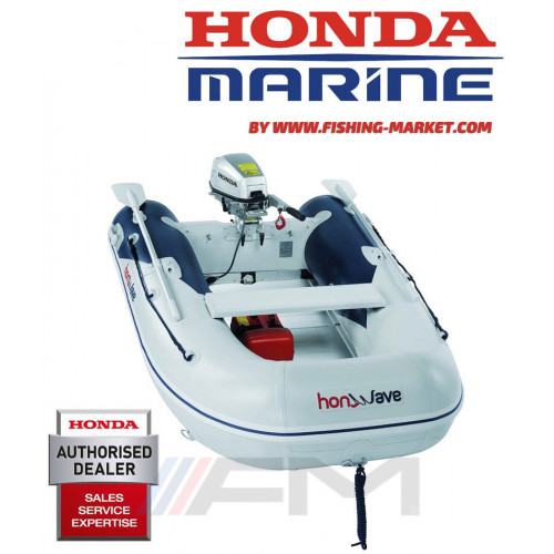 HONDA - Надуваема моторна лодка с алуминиево дъно и надуваем кил 250 cm. HonWave T25 AE2